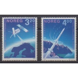 Norvège - 1991 - No 1019/1020 - Espace - Europa