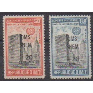 Acheter ces timbres d'Haïti de l'année 1961 (No PA229/PA230).