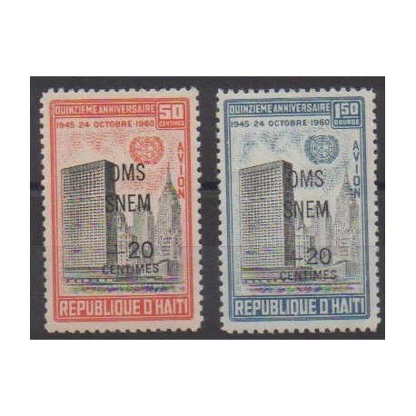 Haïti - 1961 - No PA229/PA230 - Santé ou Croix-Rouge