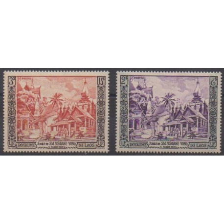 Laos - 1954 - Nb 28/29 - Mint hinged