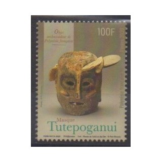 Acheter ce timbre de Polynésie de l'année 2020 (Masque Tutepoganui).