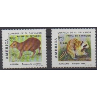 Acheter cette série de timbres du Salvador de l'année 1993 (No 1178/1179).