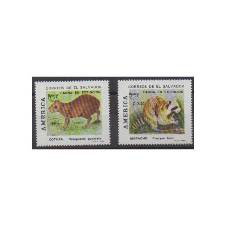 Buy this set of stamps of Salvador of the year 1993 (Nb 1178/1179).
