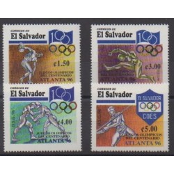 Salvador - 1996 - No 1281/1284 - Jeux Olympiques d'été