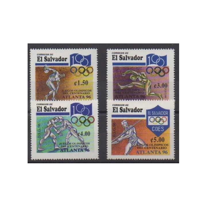 Acheter cette série de timbres du Salvador de l'année 1996 (No 1281/1284).