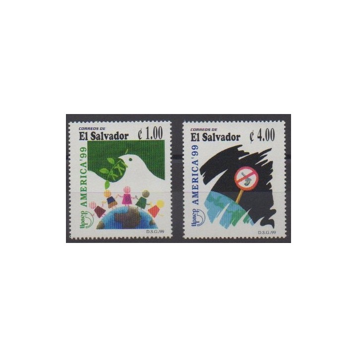 Buy this set of stamps of Salvador of the year 1999 (Nb 1427/1428).