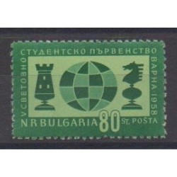 Bulgarie - 1958 - No 932 - Échecs