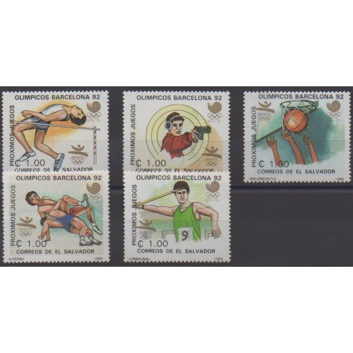 Buy this set of stamps of Salvador of the year 1988 (Nb 1026/1030).
