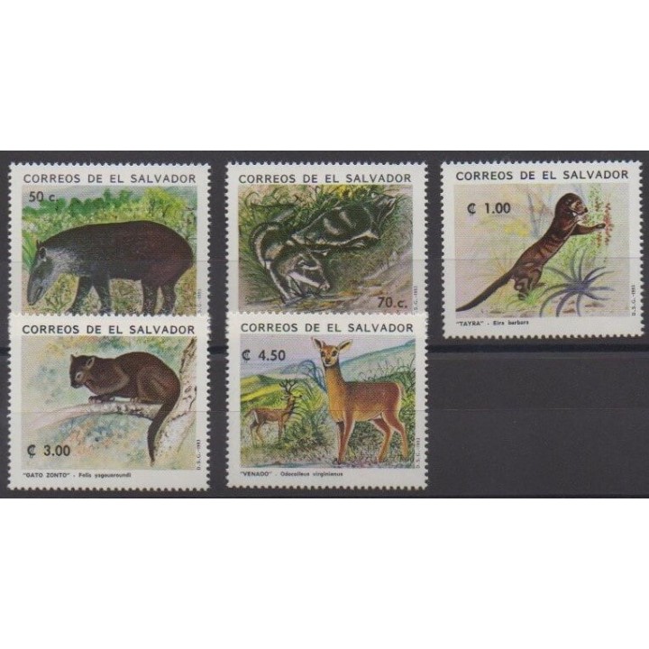 Buy this set of stamps of Salvador of the year 1993 (Nb 1163/1167).