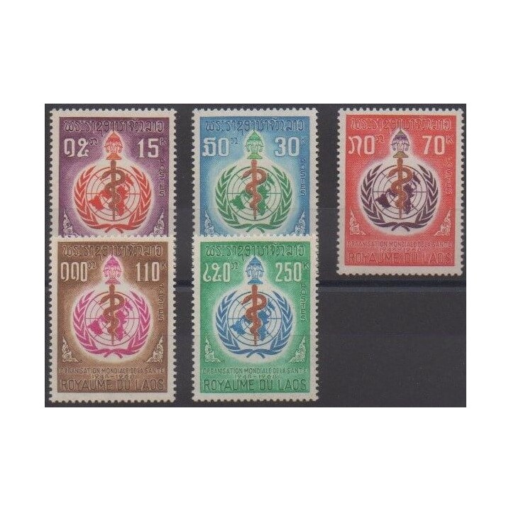 Buy this set of stamps of Laos of the year 1968 (Nb 177/181).