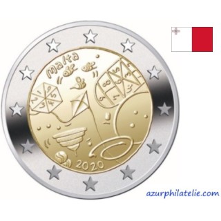2 euro commémorativeBU - Malta - 2020 - Childrens games - UNC