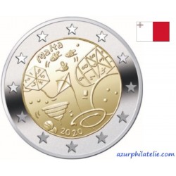 2 euro commémorative - Malte - 2020 - Jeux denfants - UNC