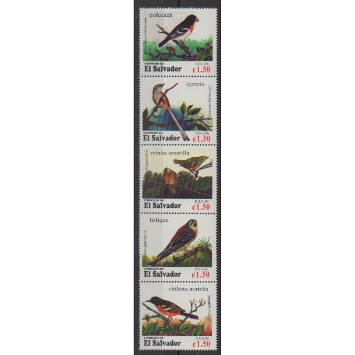 Buy this set of stamps of Salvador of the year 1996 (Nb 1291/1295).
