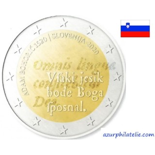 2 euro commémorative - Slovénie - 2020 - 500 ans de la naissance de Adam Bohoric - UNC