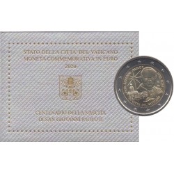 2 euro commémorative - Vatican - 2020 - 100 ans du Pape Jean-Paul II - UNC