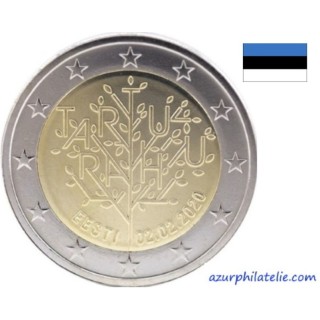 2 euro commémorative - Estonie - 2020 - 100 ans du traité de paix de Tartu - UNC