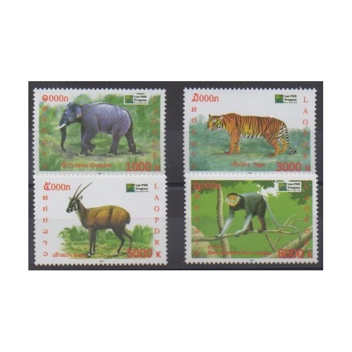 Acheter cette série de timbres du Laos de l'année 2011 (No 1813/1816).