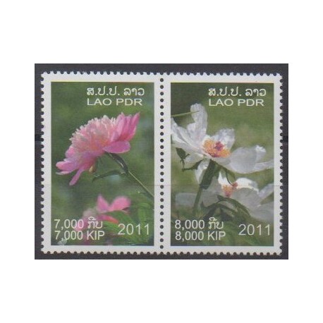 Laos - 2011 - Nb 1786/1787 - Flowers