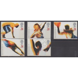 Acheter cette série de timbres de Grande-Bretagne de l'année 1996 (No 1885/1889).