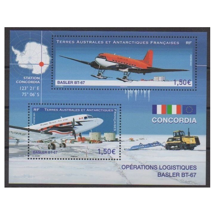 Buy this stamp of FSAL of the year 2021 (Basler BT-67).