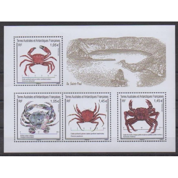 Acheter ce timbre des Terres Australes et Antarctiques Françaises de l'année 2021 (Crabes).