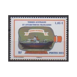 Buy this stamp of FSAL of the year 2021 (Marion-Dufresne).