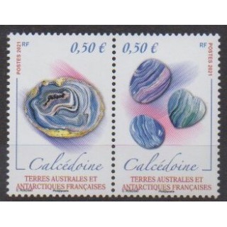 Acheter ce timbre des Terres Australes et Antarctiques Françaises de l'année 2021 (Calcédoine).