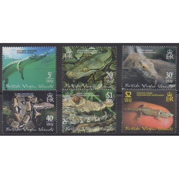 Acheter cette série de timbres des îles Vierges de l'année 2002 (No 955/960).