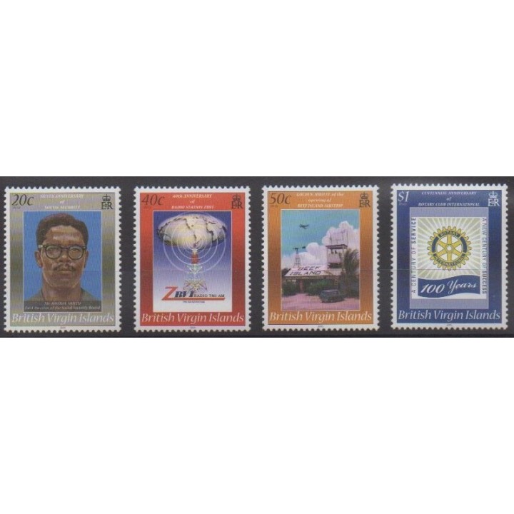 Acheter cette série de timbres des îles Vierges de l'année 2005 (No 1039/1042).