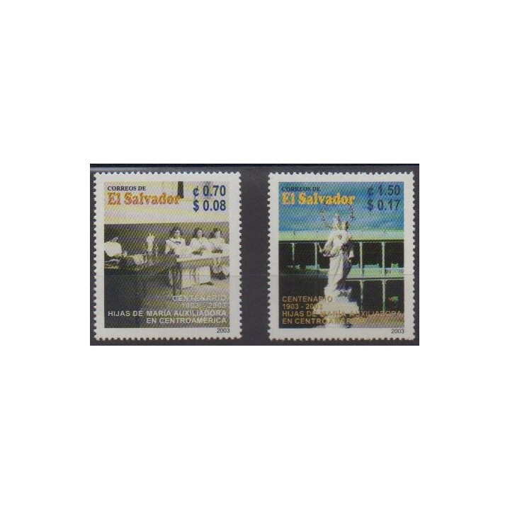 Acheter cette série de timbres du Salvador de l'année 2003 (No 1528/1529).