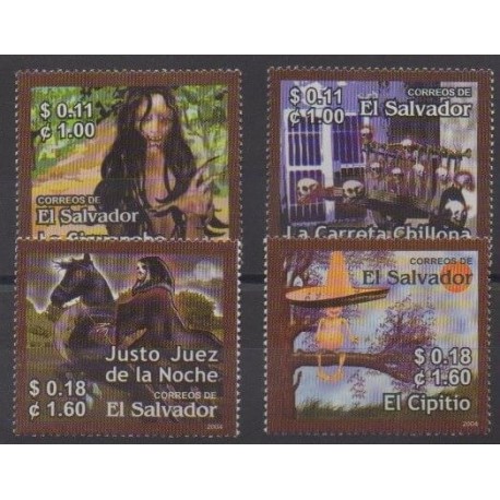 Salvador - 2004 - No 1565/1568 - Littérature