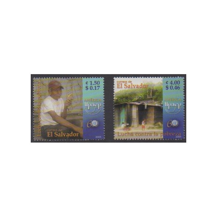 Buy this set of stamps of Salvador of the year 2005 (Nb 1613/1614).