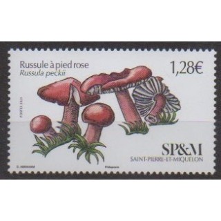 Buy this stamp of Saint-Pierre et Miquelon of the year 2021 (Russule à pied rose).