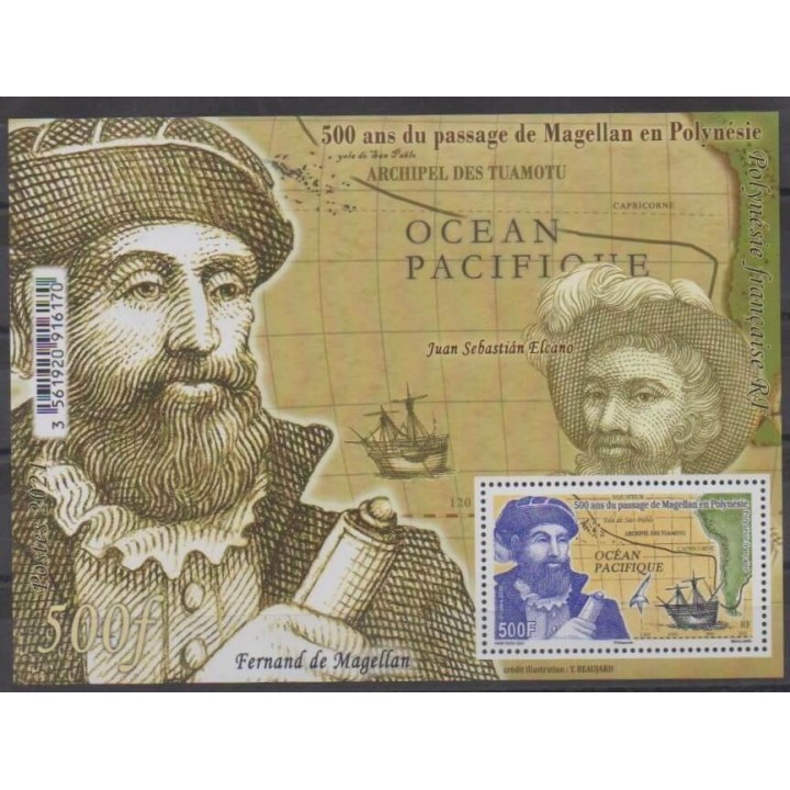 Buy this souvenir sheet  of Polynesia of the year 2021 (Nb BF Magellan).