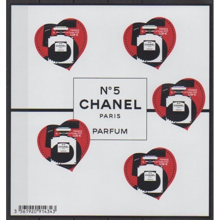 Buy this souvenir sheet  of France of the year 2021 (Nb BF Chanel n°5).