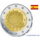 2 euro commémorative - Espagne - 2015 - 30ème anniversaire du drapeau européen - UNC