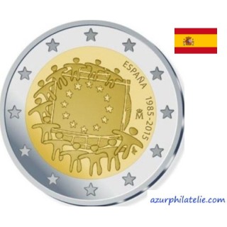 2 euro commémorative - Spain - 2015 - 30th anniversary of the EU flag - UNC