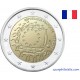 2 euro commémorative - France - 2015 - 30ème anniversaire du drapeau européen - UNC