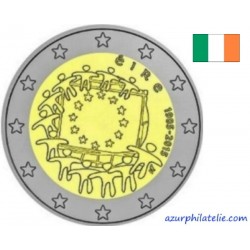 2 euro commémorative - Irlande - 2015 - 30ème anniversaire du drapeau européen - UNC