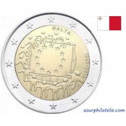 2 euro commémorative - Malte - 2015 - 30ème anniversaire du drapeau européen - UNC