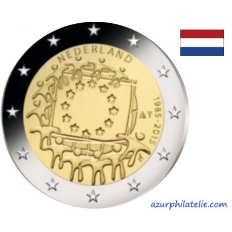 2 euro commémorative - Netherlands - 2015 - 30th anniversary of the EU flag - UNC