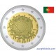 2 euro commémorative - Portugal - 2015 - 30ème anniversaire du drapeau européen - UNC