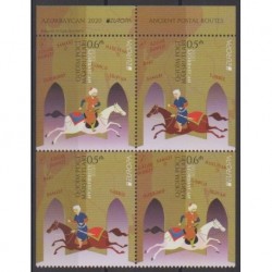 Azerbaïdjan - 2020 - No 1236a/1237a - 2 exemplaires - Chevaux - Europa