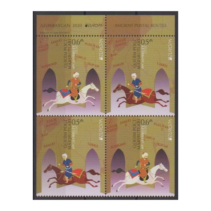 Buy these stamps of Azerbaijan of the year 2020 (Nb 1236a/1237a - 2 exemplaires).