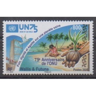 Buy this stamp of Wallis et Futuna of the year 2020 (75ème anniversaire de l'ONU).