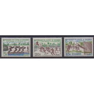 Buy this set of stamps of Ivory Coast of the year 1961 (Nb 201/203).