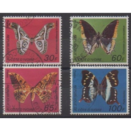 Côte dIvoire - 1977 - No 440A/440D - Insectes - Oblitérés