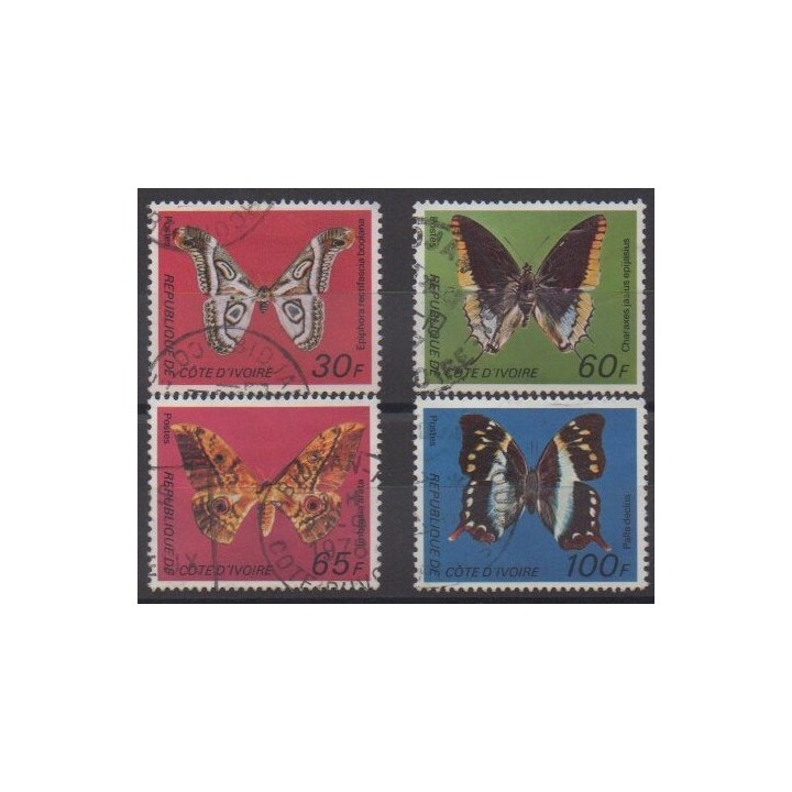 Buy this set of stamps of Ivory Coast of the year 1977 (Nb 440A/440D). - Used