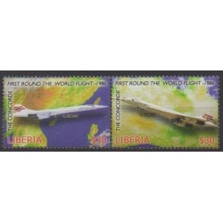 Liberia - 2007 - No 4442/4443 - Aviation