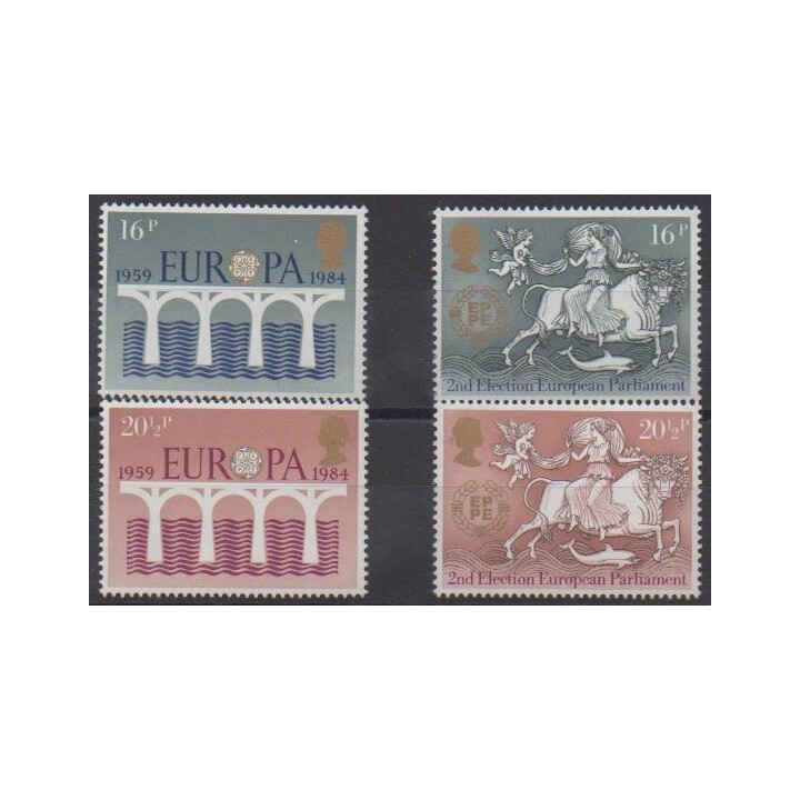 Acheter cette série de timbres de Grande-Bretagne de l'année 1984 (No 1126/1129).